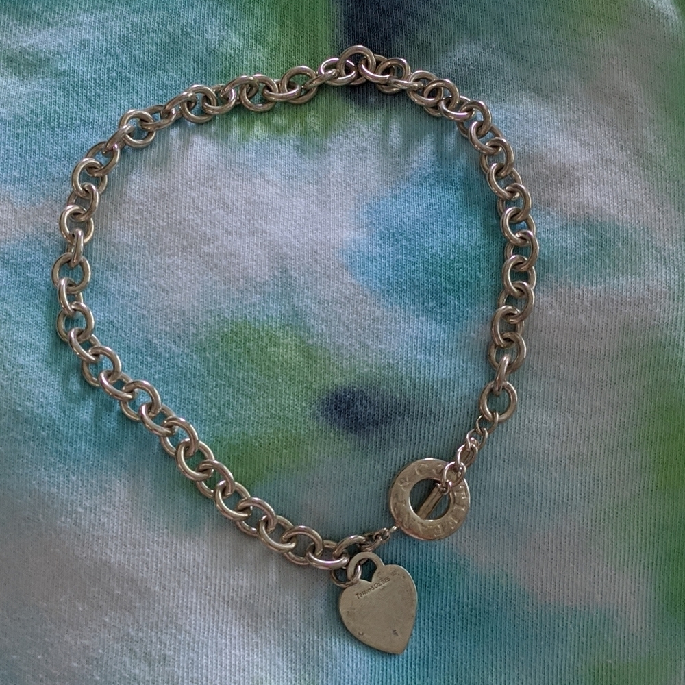 Heart Tag Toggle Necklace